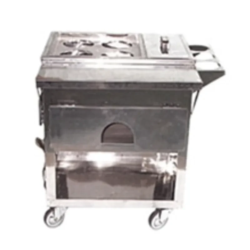 Standing 4-compartment noodle container