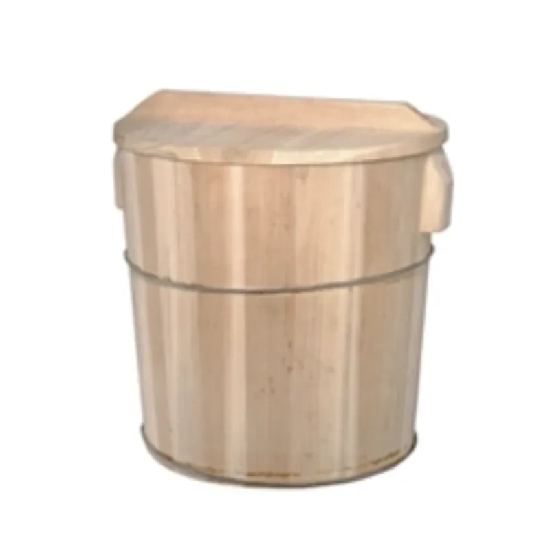 Wooden rice bucket