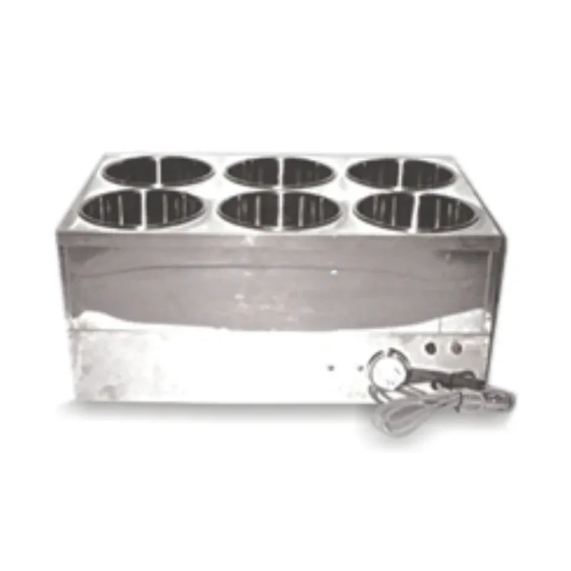 Temperature-controlled round 6-compartment soup bucket