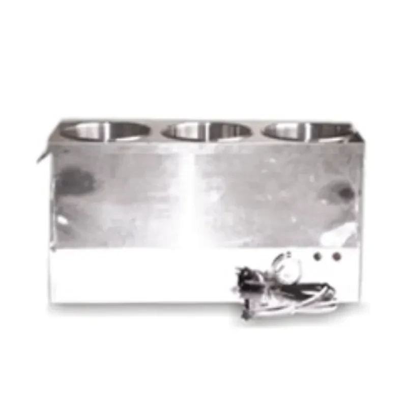 Temperature-controlled round 3-compartment food bucket