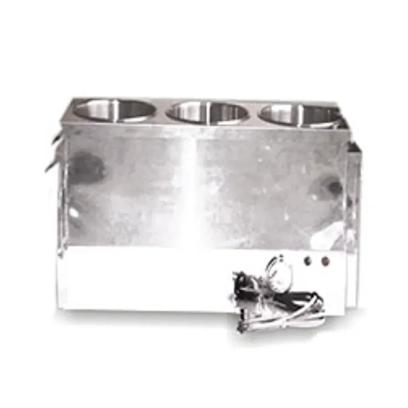 Temperature-controlled tall round 3-compartment food bucket