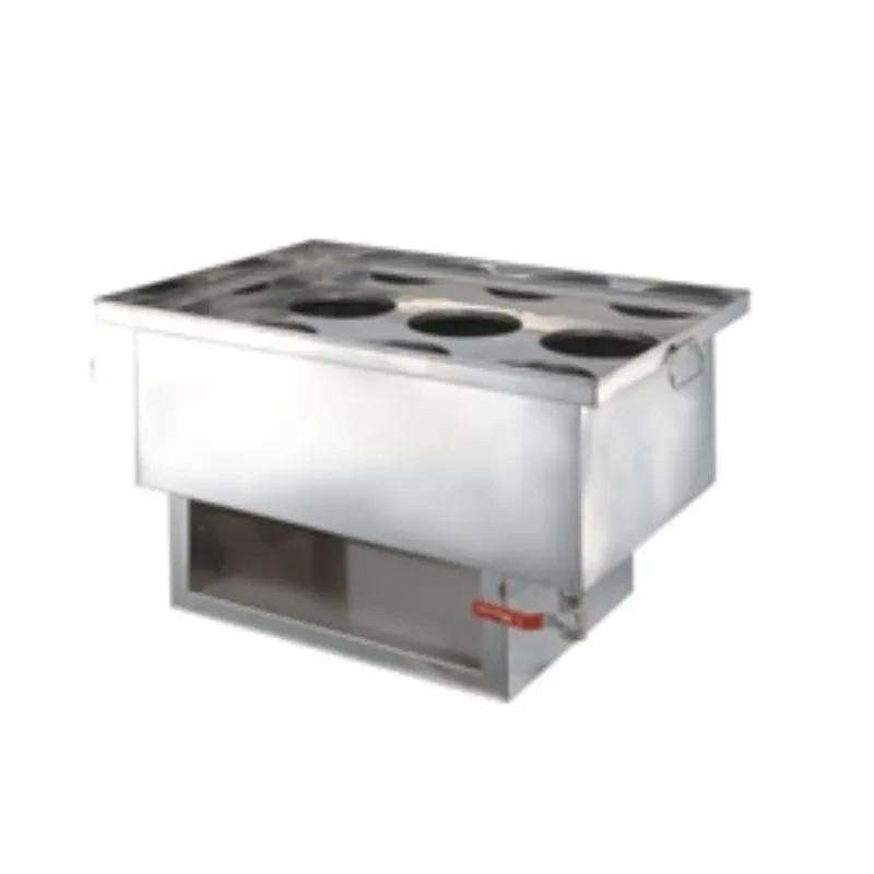 Heavy-duty 6-compartment noodle container