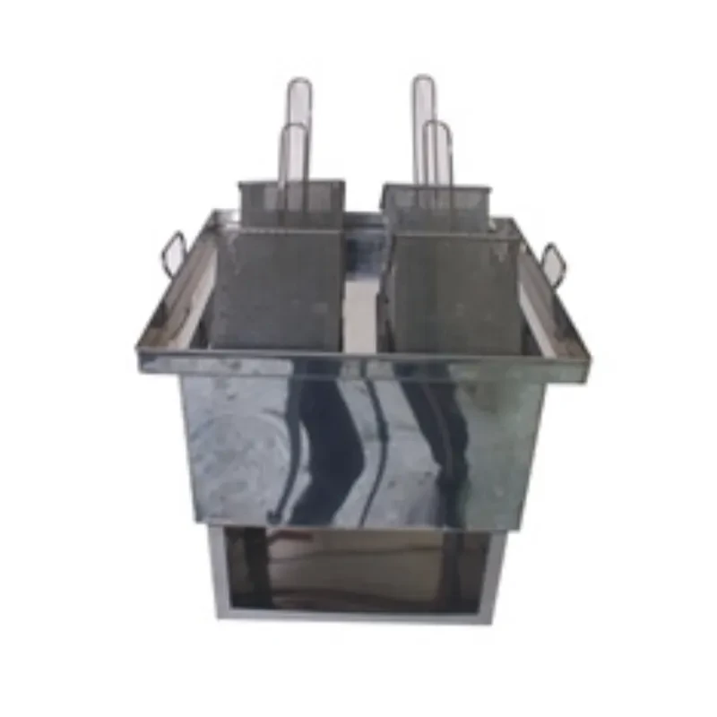 Heavy-duty square 4-compartment braised food bucket